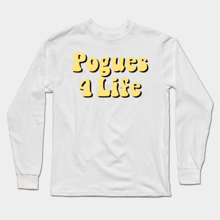 Pale Yellow Pogues 4 Life / P4L Long Sleeve T-Shirt